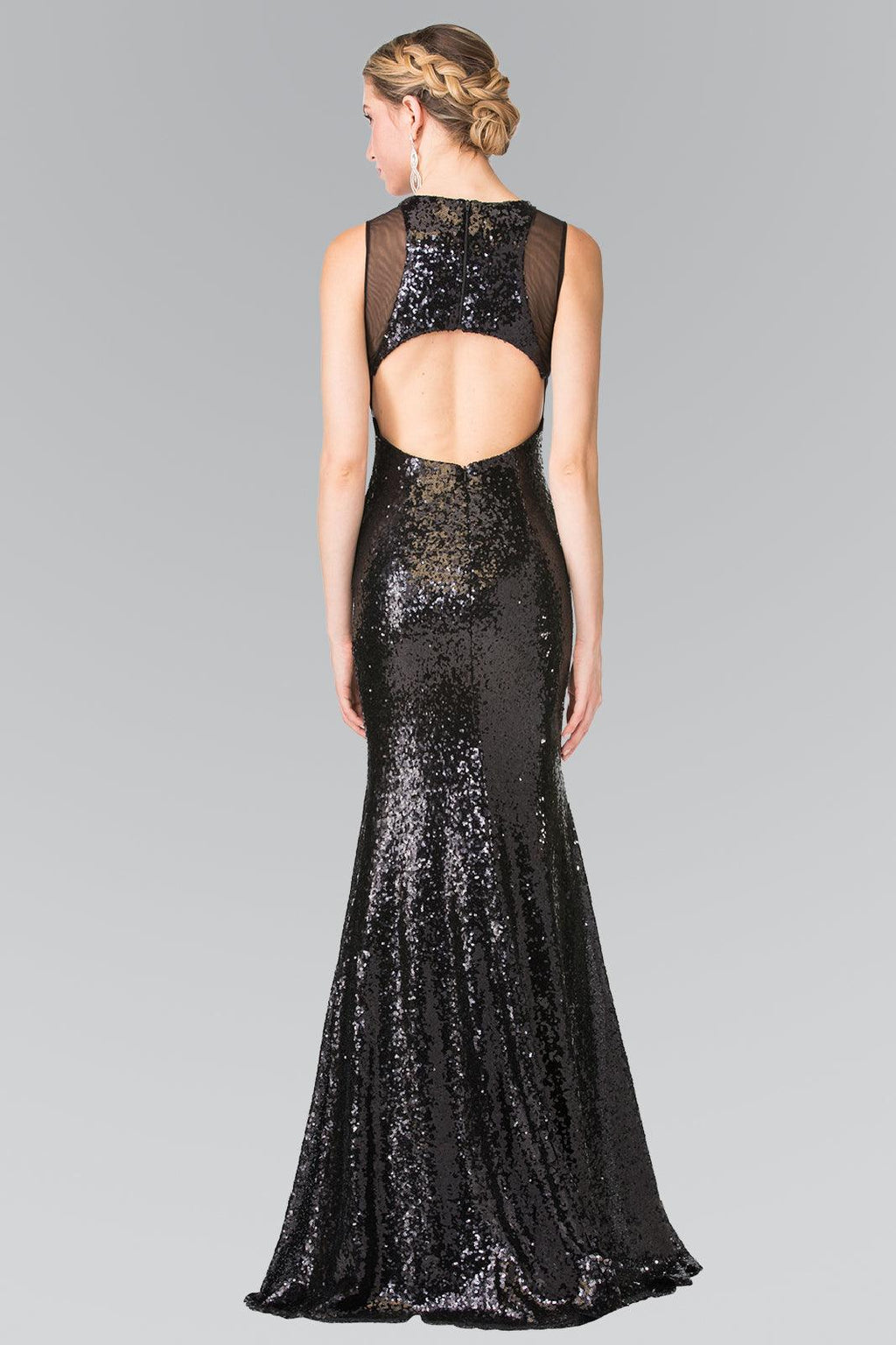 Vestido largo de lentejuelas para baile de graduación o gala