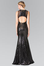 Vestido largo de lentejuelas para baile de graduación o gala