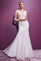 Robe de mariée sirène longue 