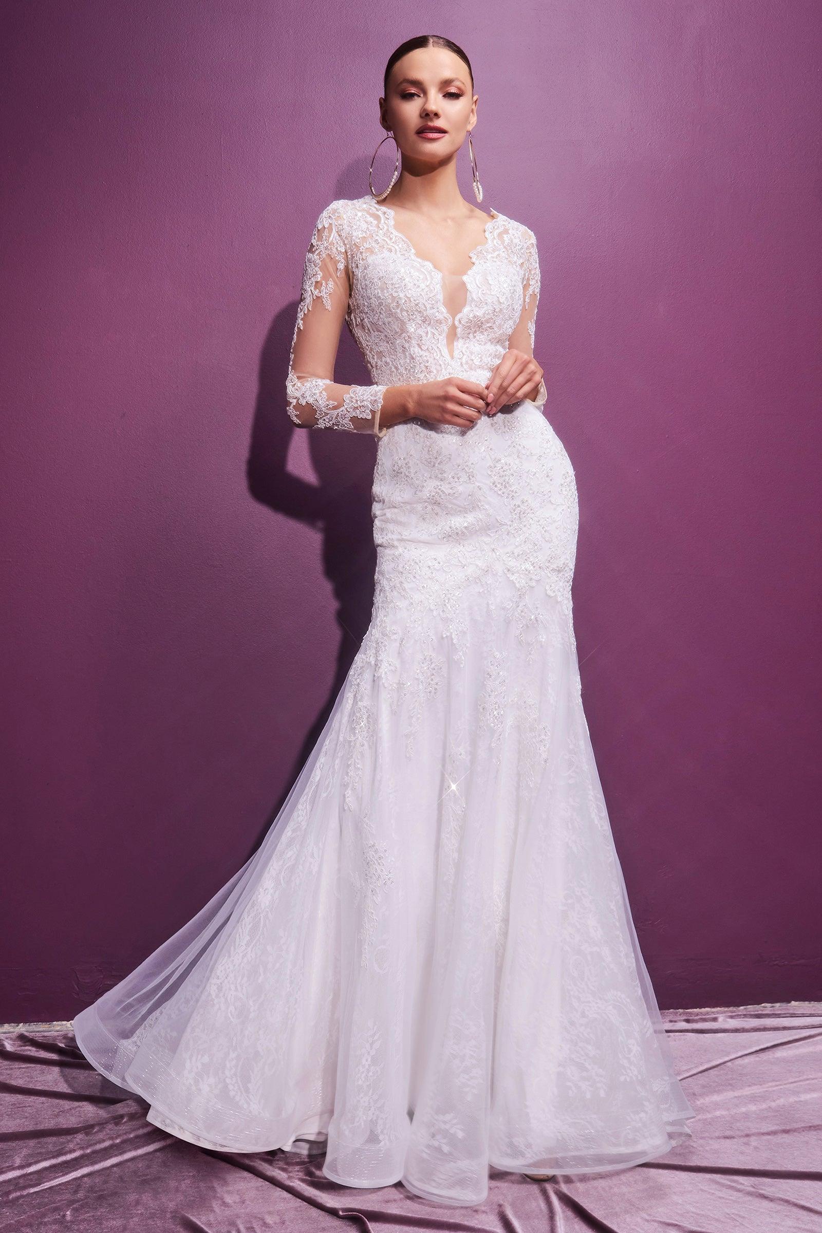 Robe de mariée sirène longue 