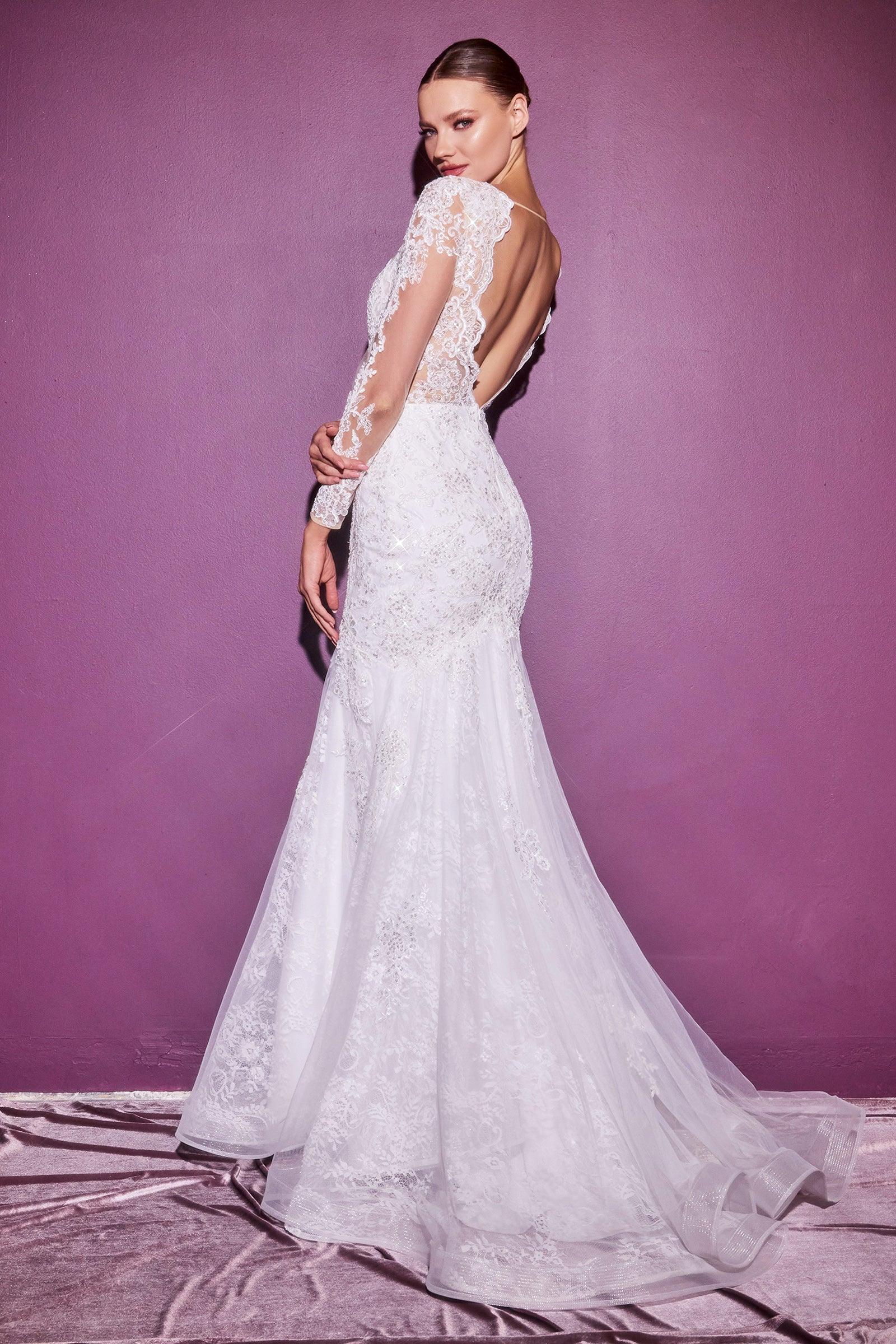 Robe de mariée sirène longue 