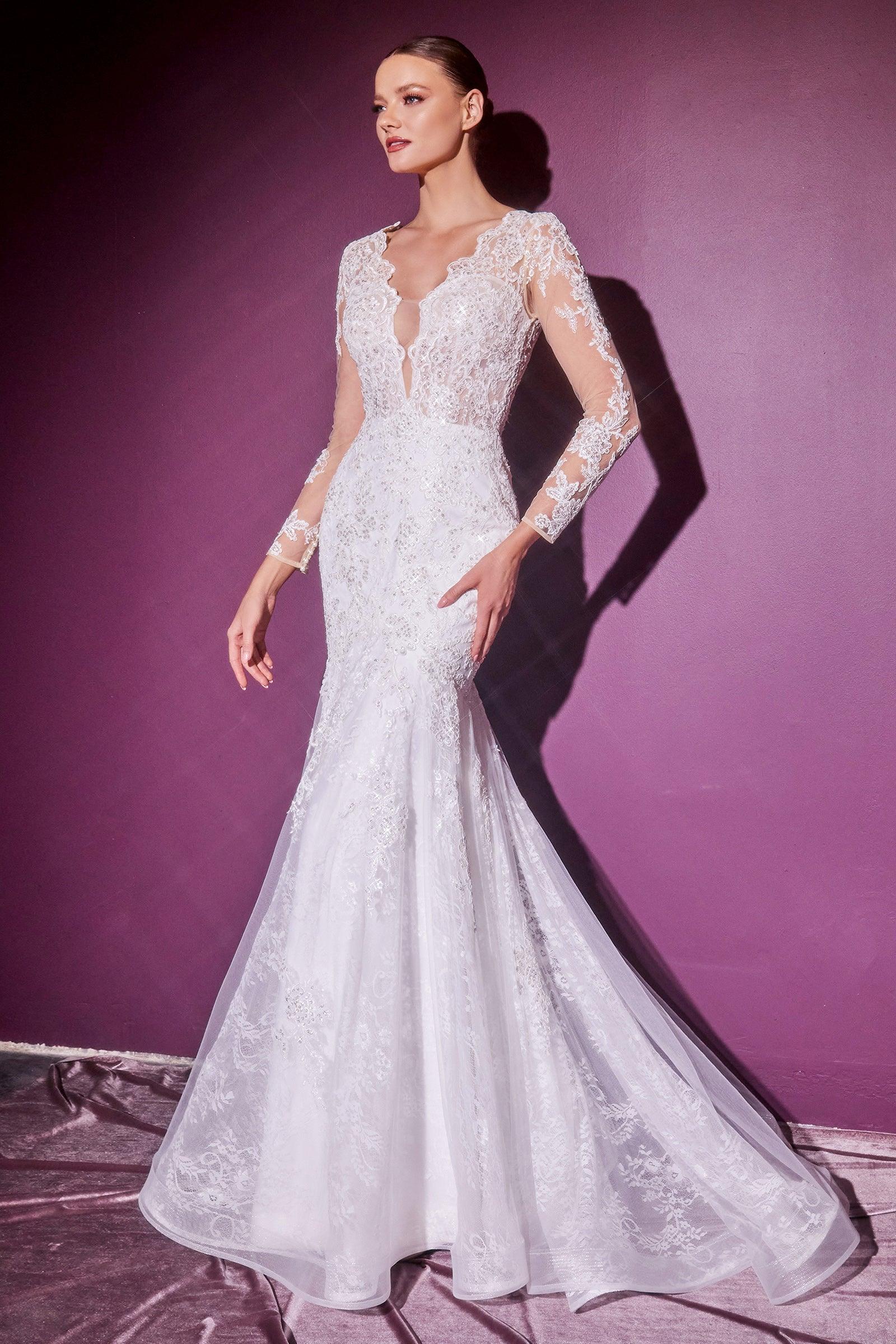 Robe de mariée sirène longue 
