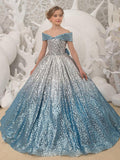Robe de bal longue de princesse à sequins, épaules dénudées, robe de demoiselle d'honneur pour mariage