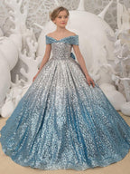 Robe de bal longue de princesse à sequins, épaules dénudées, robe de demoiselle d'honneur pour mariage