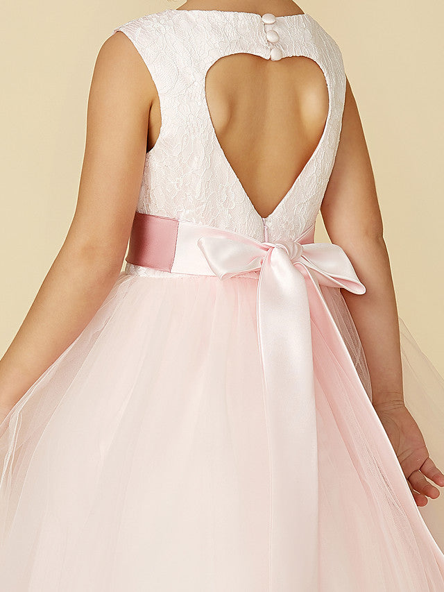 Vestidos largos de princesa de satén y tul para bodas, cumpleaños, concursos y damitas de honor
