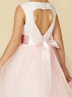 Vestidos largos de princesa de satén y tul para bodas, cumpleaños, concursos y damitas de honor