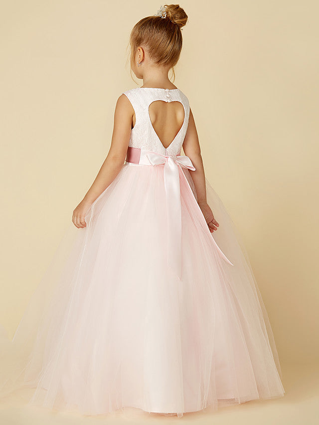 Vestidos largos de princesa de satén y tul para bodas, cumpleaños, concursos y damitas de honor