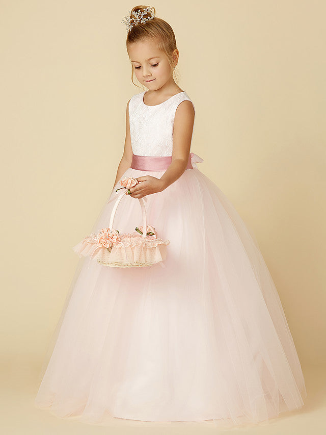 Vestidos largos de princesa de satén y tul para bodas, cumpleaños, concursos y damitas de honor