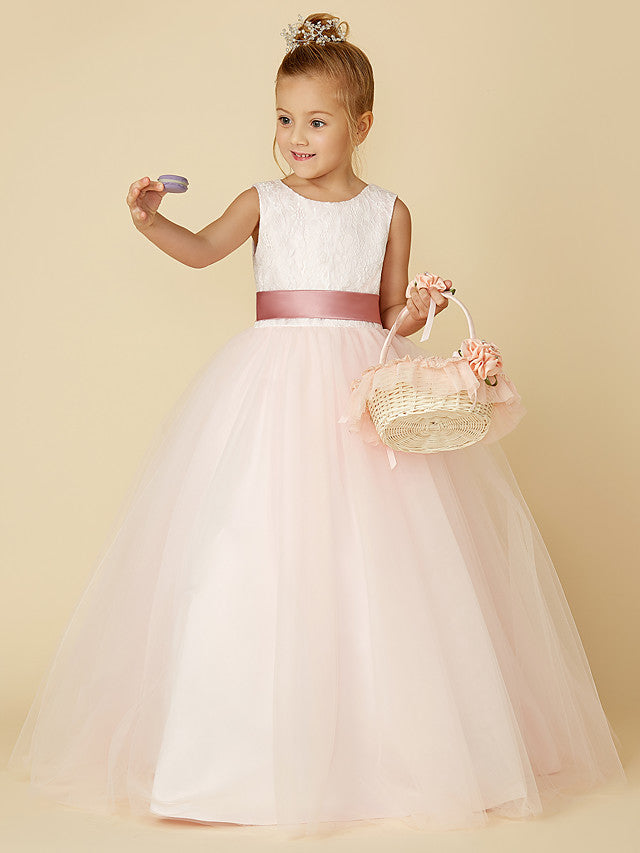 Vestidos largos de princesa de satén y tul para bodas, cumpleaños, concursos y damitas de honor