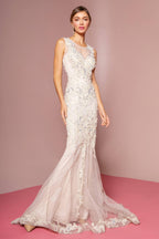 Long Wedding Dress Lace Evening Gown