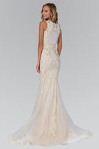 Long Wedding Dress Lace Evening Gown