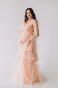 Vestidos de maternidad bohemios de manga larga