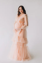 Vestidos de maternidad bohemios de manga larga