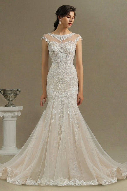 Robe de mariée sirène de luxe | Robes de mariée en dentelle