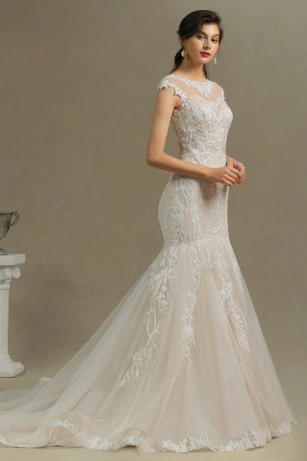 Robe de mariée sirène de luxe | Robes de mariée en dentelle