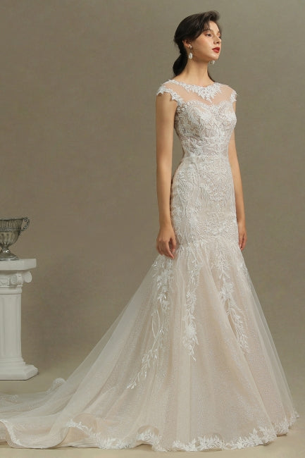 Robe de mariée sirène de luxe | Robes de mariée en dentelle