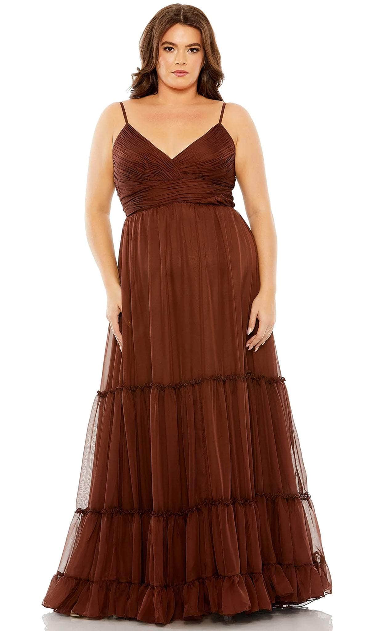 Chiffon Sleeveless Layered Gown
