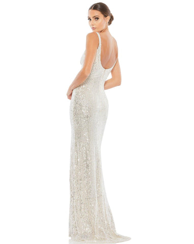 Vestido largo de lentejuelas para baile de graduación