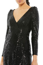 Prom Long Sleeve High Low Dress