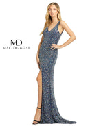 Prom Long Sleeveless High Slit Gown