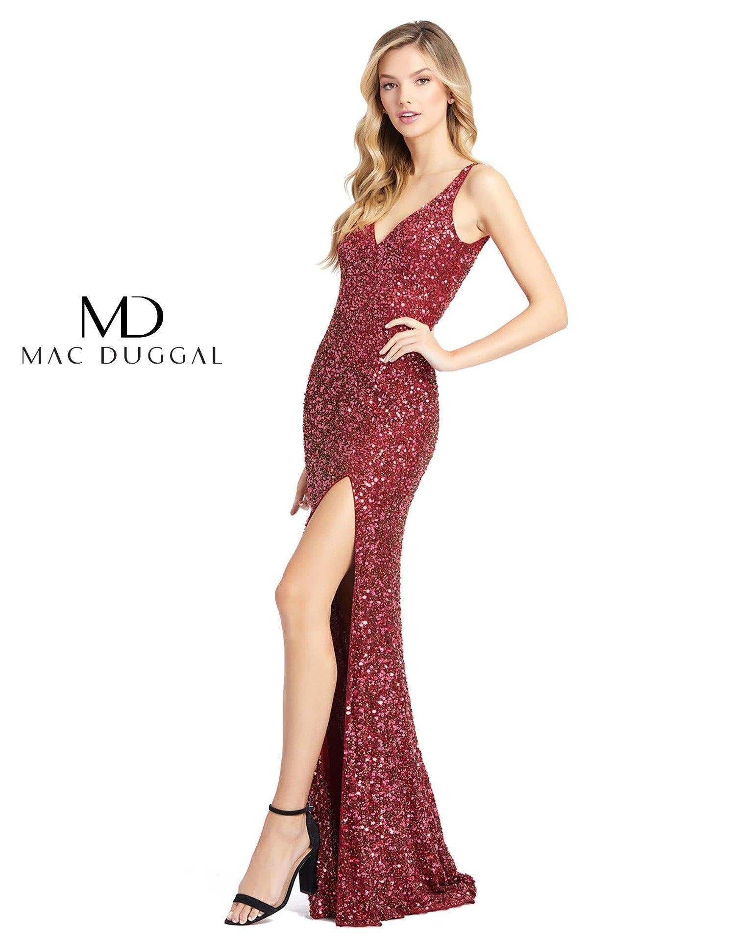 Prom Long Sleeveless High Slit Gown