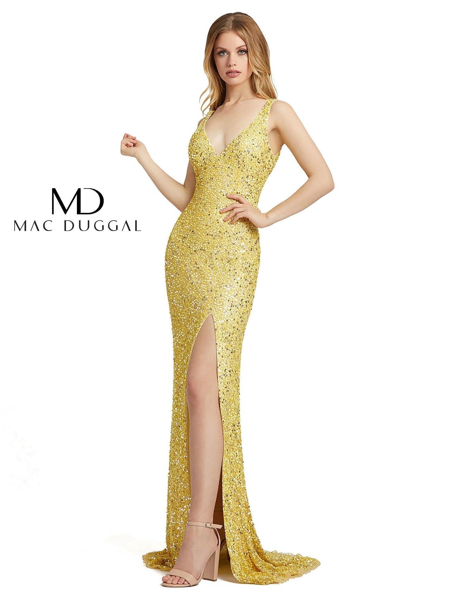 Prom Long Sleeveless High Slit Gown
