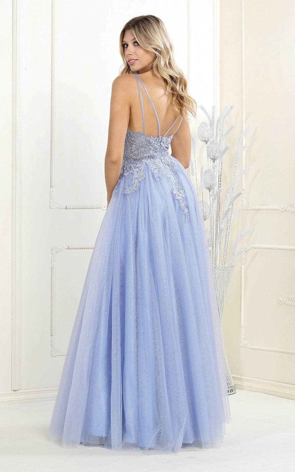 Multicolor Beaded Illusion Gown