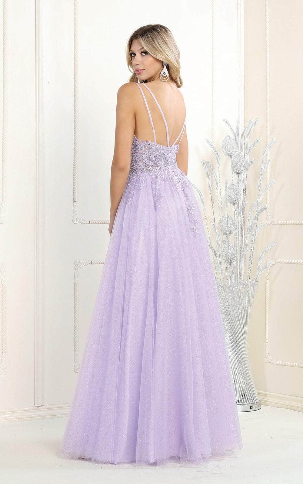 Multicolor Beaded Illusion Gown
