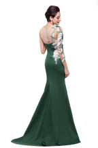 Vestidos de graduación de sirena con escote barco y un solo hombro hasta el suelo