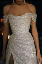 Robes de mariée sirène/trompette - Robe scintillante pour le cortège nuptial