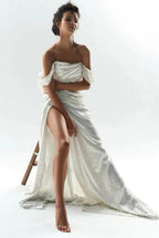 Robes de mariée sirène/trompette - Robe scintillante pour le cortège nuptial
