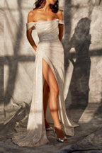 Robes de mariée sirène/trompette - Robe scintillante pour le cortège nuptial