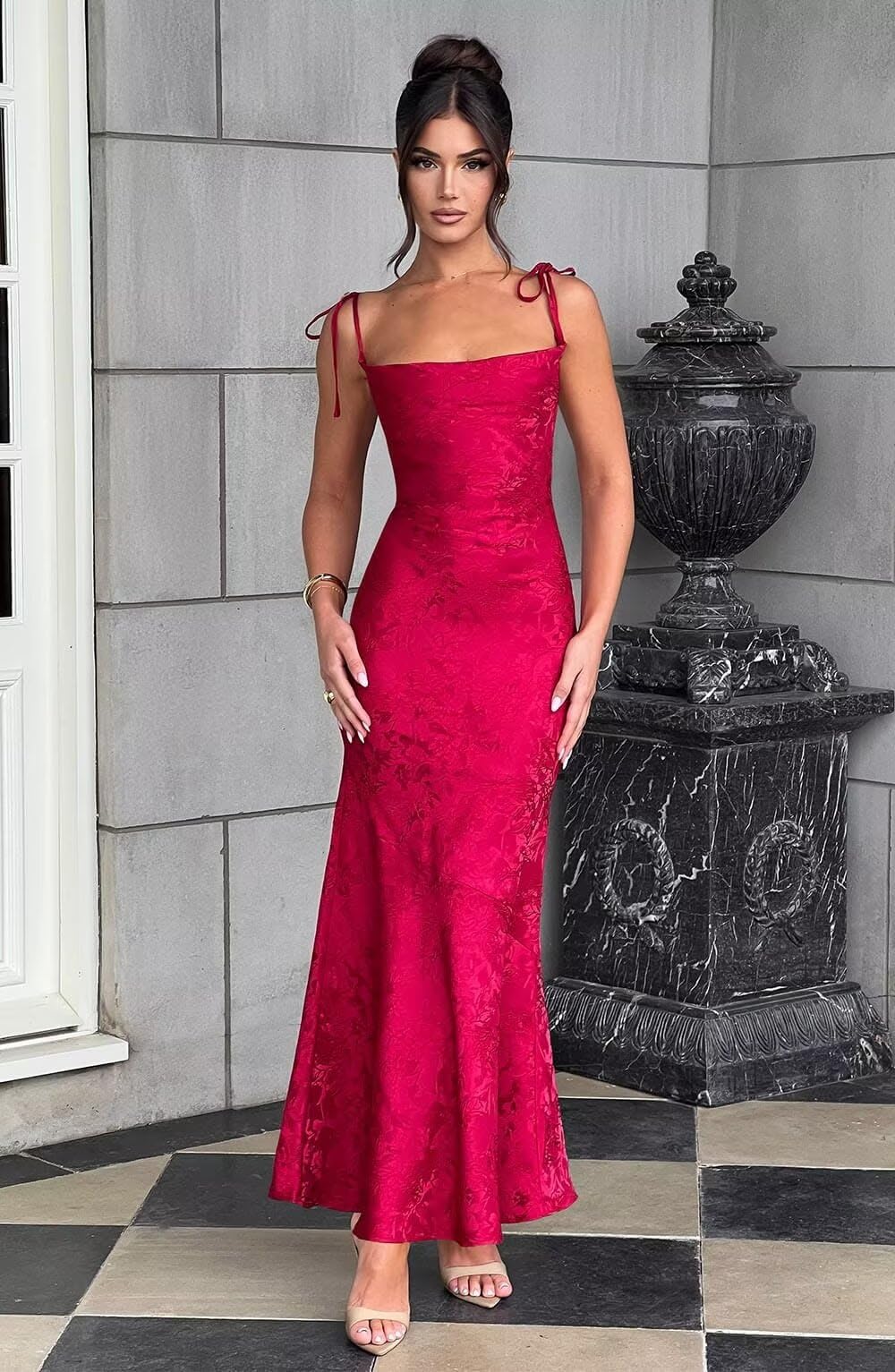 Vestido maxi Whitney, vestidos formales, vestido mini sirena
