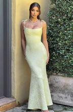 Vestido maxi Whitney, vestidos formales, vestido mini sirena