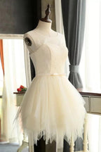 Mini robes de bal courtes en tulle charmantes, robes de soirée PG127