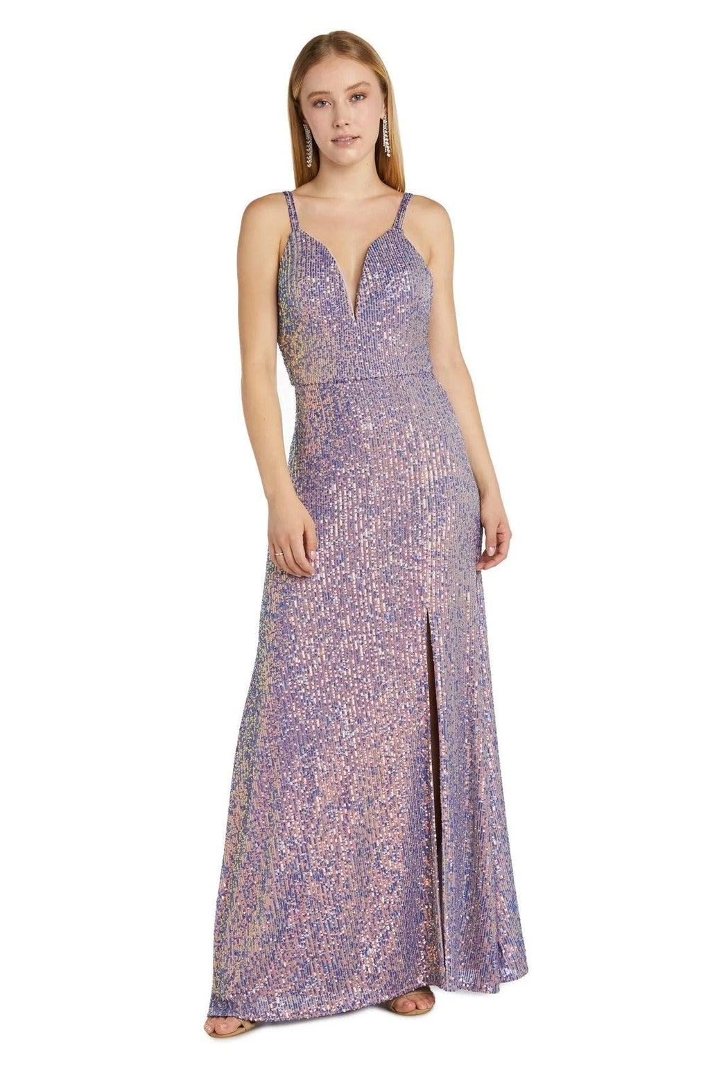Vestido largo de gala ajustado