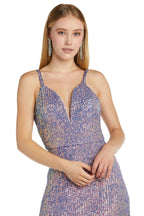 Vestido largo de gala ajustado