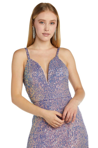 Vestido largo de gala ajustado