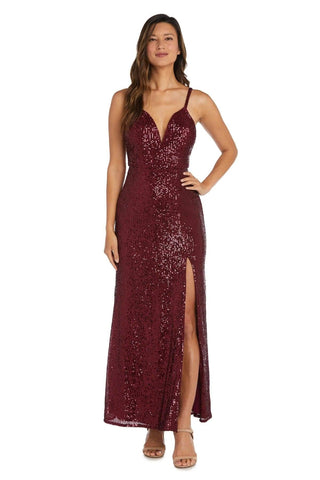 Vestido largo de gala ajustado