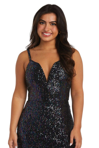 Vestido largo de gala ajustado