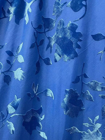 Naylea | Vestido largo de fiesta de sirena de satén azul real con tirantes finos