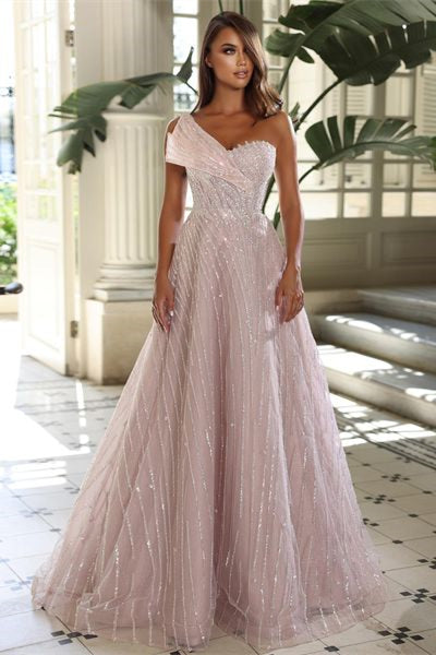 Nouveauté : Robes de soirée asymétriques à sequins, décolleté cœur, sans manches