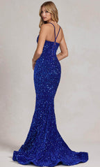 Robe de bal sirène à paillettes