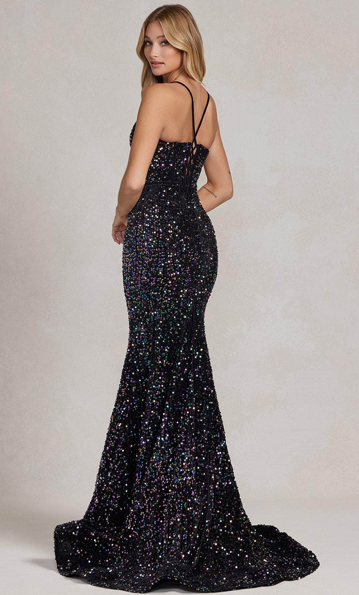 Robe de bal sirène à paillettes