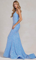 Robe de bal sirène à paillettes