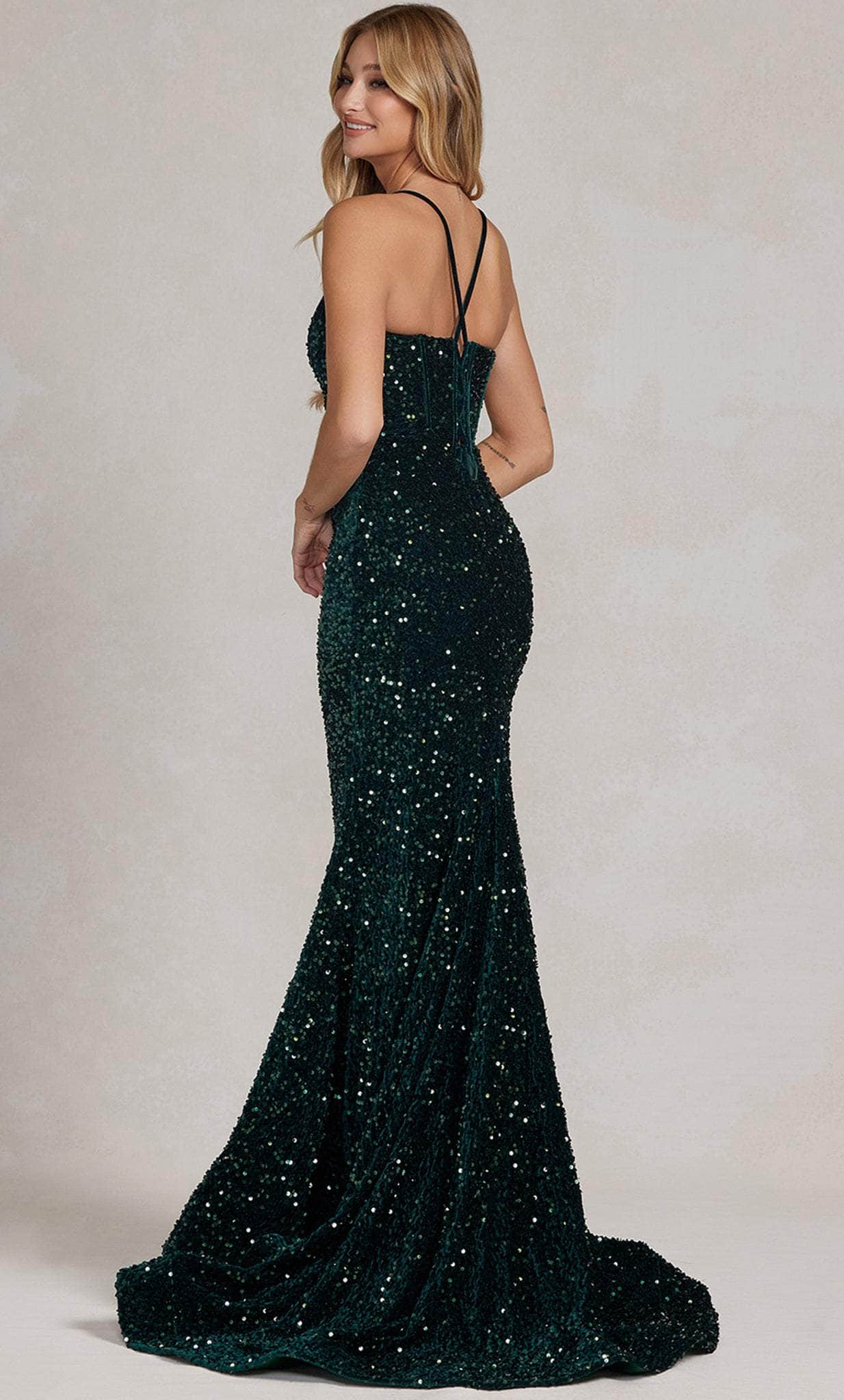 Robe de bal sirène à paillettes