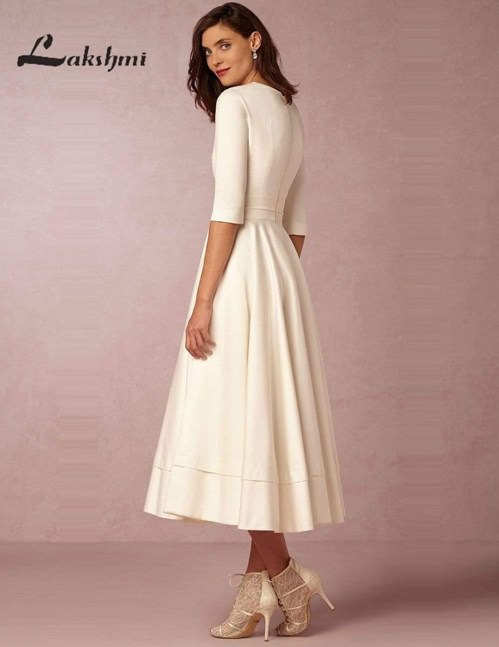 Baoleely 2025 Wedding Dress Half Sleeves Vintage Bridal Gown