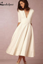 Baoleely 2025 Wedding Dress Half Sleeves Vintage Bridal Gown