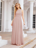 Vestido de noche Baoleely de gasa con lentejuelas, corte A, largo hasta el suelo, formal, de fiesta, manga larga, SEA28076 