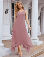 Vestidos de chifón de talla grande para la madre de la novia con chaqueta, vestidos formales para boda SY28073 